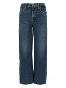 Джинсы Alexa с высокой талией и потертостями 7 For All Mankind, синий