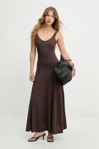 Хлопковое платье Answear.Lab, коричневый