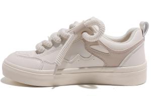 Кроссовки HUANQIU Skateboarding Shoes Men Low-top Khaki, бежевый