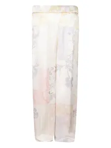Брюки с цветочным узором Forte Forte, розовый