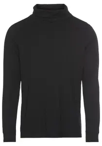 Рубашка с высоким воротником Bruno Banani, также можно носить под ней, черный