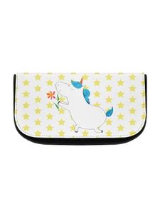 Косметичка Mr & Mrs Panda Einhorn Blume ohne Spruch, белый