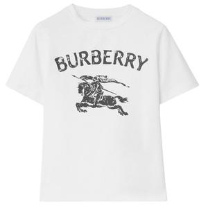 Футболка для детей с круглым вырезом Moderate Burberry, белый