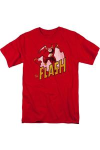 Футболка с коротким рукавом для взрослых DC Comics Flash The Flash Gildan, красный