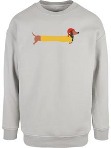 Свитер Рождественская собачка серого цвета Merchcode