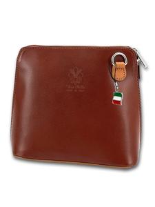 Кожаная сумка через плечо, сумка Florence, коричневая, темно-коричневая, примерно 17 см Florence