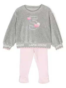 Велюровый спортивный костюм Lapin House, розовый