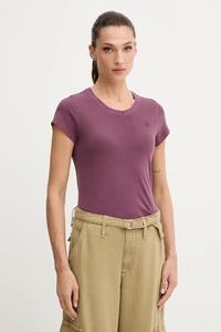 Футболка из сырого хлопка G-Star, бордовый