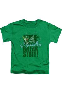 Детская футболка с коротким рукавом DC Comics Break Stuff Gildan, зеленый