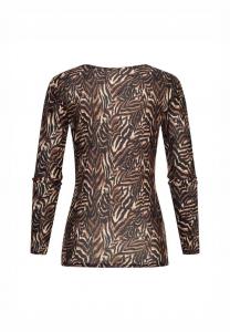 Топ с длинными рукавами MIT ANIMAL PRINT Cloud 5ive, черный