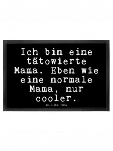 Коврик Mr & Mrs Panda Ich bin eine tätowierte, черный