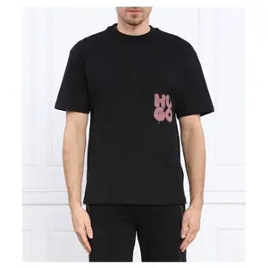 Футболка Dampato стандартного кроя Hugo, черный