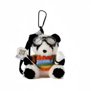 Плюшевый кулон панда для бадминтона высотой 10 см LALABABY, мультиколор