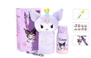 Термостакан Sanrio, Kulomi (Free Cleaning Tool + Hello Kitty Sticker + Keychain + + Gift Bag)