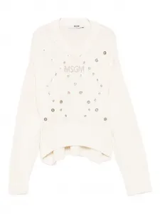 Джемпер с люверсами MSGM Kids, нейтральный