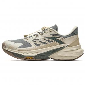 Anta Мужские низкие беговые кроссовки Explore The Wilderness с противоскользящим и износостойким покрытием, бежевого, зеленого и коричневого цвета