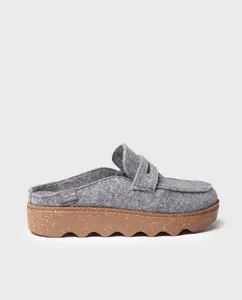 Женские закрытые тапочки из переработанного войлока Toni Pons, серый