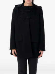 Бушлат Compact с вышивкой VALENTINO GARAVANI, черный