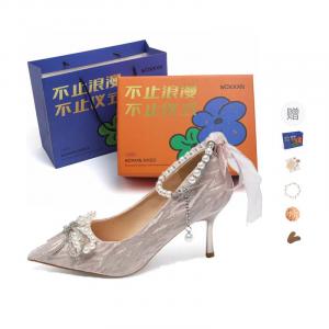 WOXXXN Туфли-лодочки на шпильке для женщин в подарочной упаковке - шампань золото [подарочный набор] + подарок, цвет Champagne Gold[Gift Box Set]+Giveaway