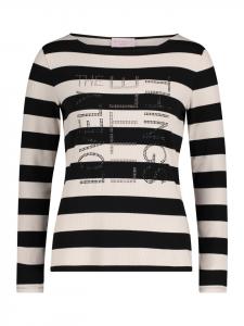 Базовая рубашка в рубчик черного/белого цвета Betty Barclay