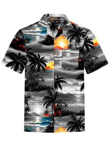 Рубашка на пуговицах классического кроя Hawaiihemdshop.de Night on Hawaii, серый