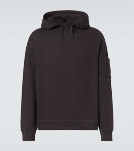 Хлопковая толстовка с капюшоном Lens C.P. Company, черный