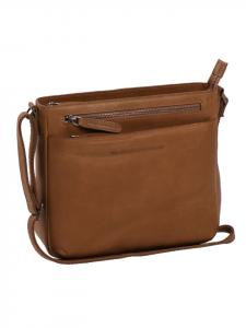 Сумка через плечо Mumbai, кожа, 27 см, цвет коньяк The Chesterfield Brand