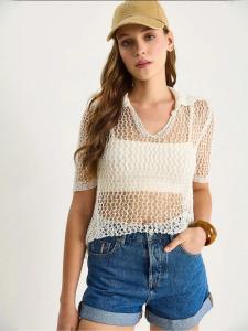 Блуза Bianco Lucci, бежевый