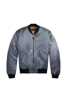 Бомбер с вышивкой в виде самолета Ralph Lauren Rrl, синий