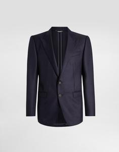 Однобортный шерстяной жакет taormina Dolce & Gabbana, синий