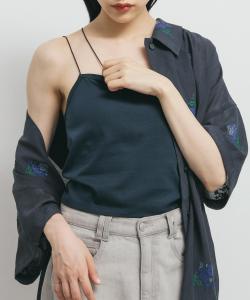 Асимметричная майка с чашечками Kbf, цвет Navy