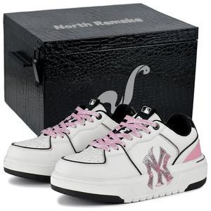 MLB Чанки лайнер эл эм лоу топ скейтборд обувь унисекс розовый цвет сакуры - Сюэ Мэй Нан высококлассная подарочная коробка 2, цвет Xue Mei Nang-High-End Gift Box 2