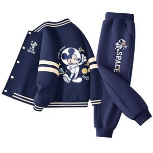 Детская повседневная спортивная одежда Disney, синий