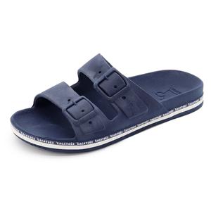 Слипоны унисекс синие, белые Cacatoès, сине-белое основание