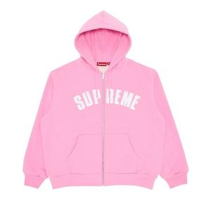 Толстовка Supreme Arc Thermal Zip Up Hooded Sweatshirt Pink, розовый