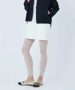 Леггинсы в рубчик с вышивкой в один конец Studio Picone, цвет Light Gray (089)