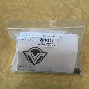 Винтажный набор для демпферной шерсти Fender Rhodes на 88 клавиш, после 1975 года, 2023 Vintage Vibe