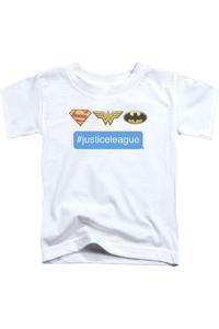 Футболка с коротким рукавом DC Comics "Лига Справедливости Америки" для детей Gildan, белый