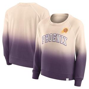 Женский свитшот raglan с принтом phoenix suns tan/purple Unbranded