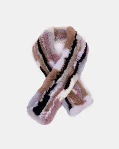 Шарф из меха рекса IN.ES, мультиколор