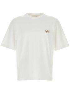 Футболка с вышитым логотипом Prada, белый