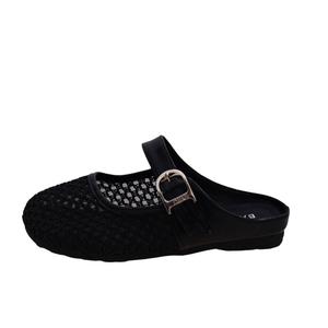 Женские сандалии с закрытым носком, устойчивые к истиранию и запаху, нескользящие WUJI, Black