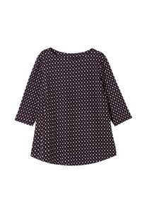 Рубашка с графичным минималистичным принтом Sheego, цвет Tiefblau Gemustert