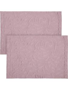 Erwin Müller Жаккардовые салфетки из смесовой хлопковой ткани, комплект из 2 штук, цвет «Кадис», оттенок «античная роза»
