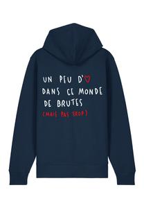 Толстовка на молнии BRUTE BACK EMBROIDERY Mira Paris, темно-синий