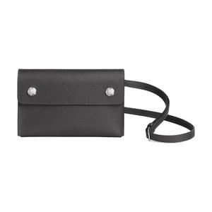 Hermes Кошелек Hermèsnap Epsom из телячьей кожи, женский, 88, графитово-серый