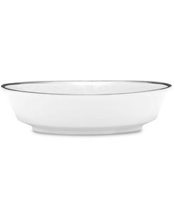 Овальная овощная миска Regina Platinum, 9,75 дюймов, 32 унции Noritake, серебро