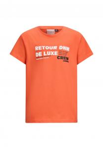 Футболка с принтом ZEB Retour Jeans, коралловый