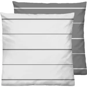 Наволочка Mix & Match - можно комбинировать по своему вкусу Biberna, Grau/Streifen
