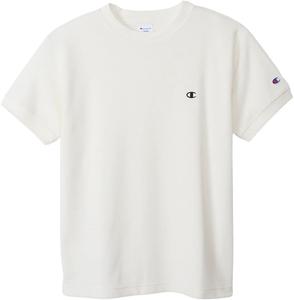 Мужская футболка Champion C3-X359 с коротким рукавом, круглым вырезом, вышивкой и логотипом One Point, белый